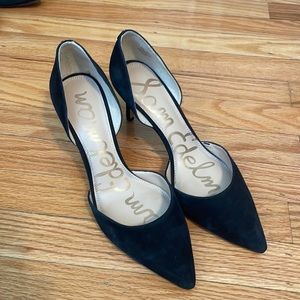 Sam Edelman Black Suede Pumps Size 8.5